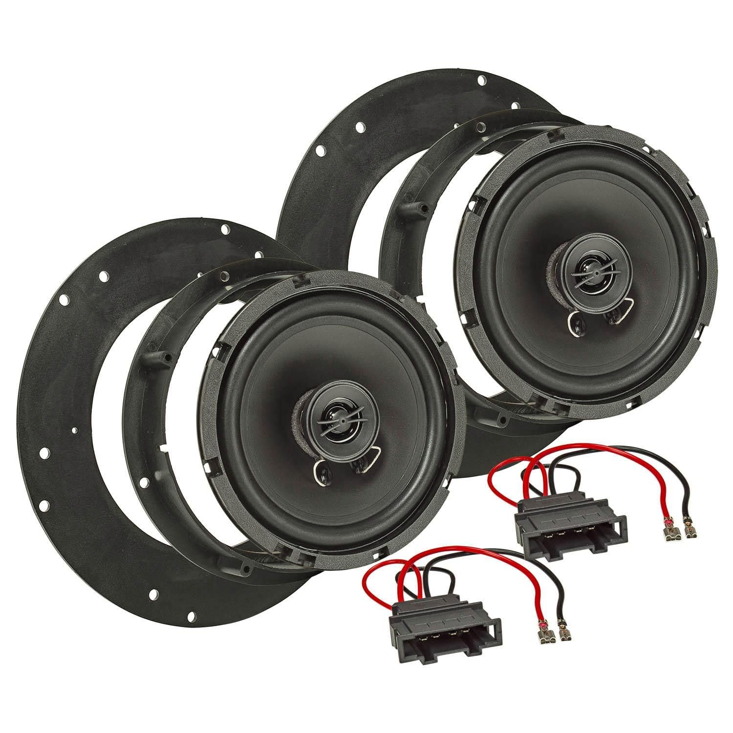 tomzz Audio 4057-009 Kit de instalación de Altavoces Compatible con VW T5 T6 Multivan Caravelle Arteon Tiguan Caddy Sistema coaxial de 165 mm TA16.5-Pro