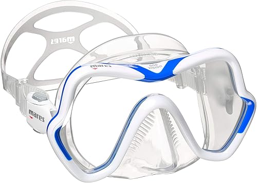 Mares Máscara One Vision Blanco/Azul/Transparente