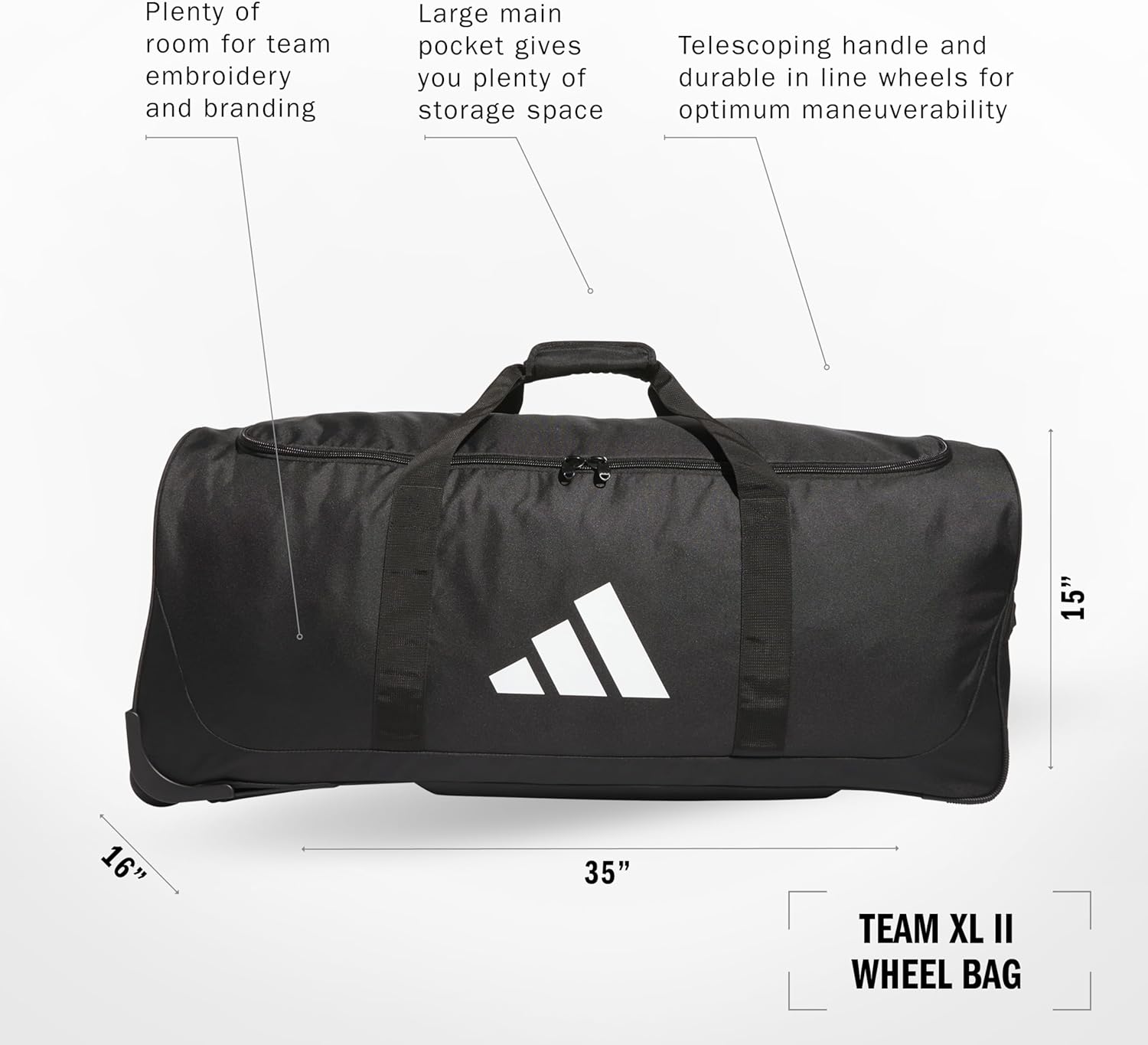 Team XL 2 Wheel Duffel Bag