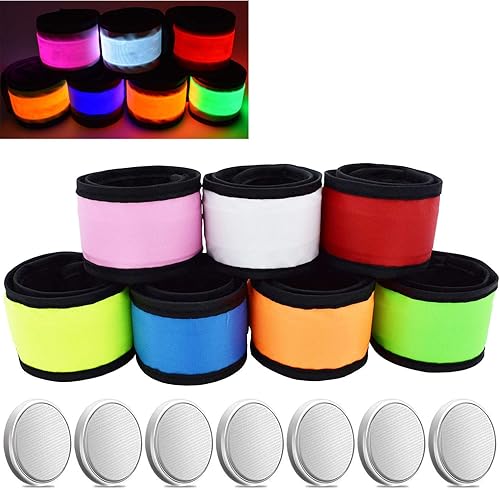 Pulsera LED brillante con luz LED, equipo de seguridad de alta visibilidad para ciclismo, caminar, correr, concierto, campamento, deportes al aire