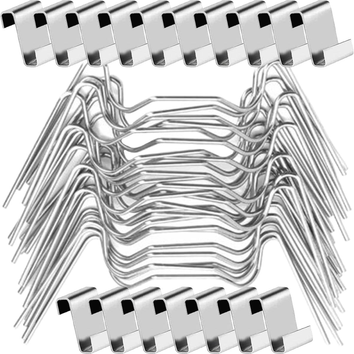 ibasenice 150 Ensembles Clips de Fixation Acier Inoxydable pour Panneaux de de de Clips Z et W Accessoires Pratiques pour et