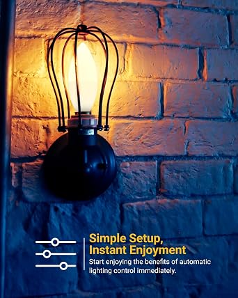 Sunco B11 Candelabra LED Bulb, Dusk to Dawn, E12, 5W40W, 3000K
