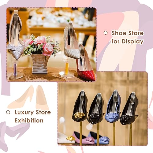 Miniatura 4 de Patelai Sandalia de exhibición de acrílico para zapatos transparentes, soporte de exhibición de zapatos de acrílico para mujer, exhibición de