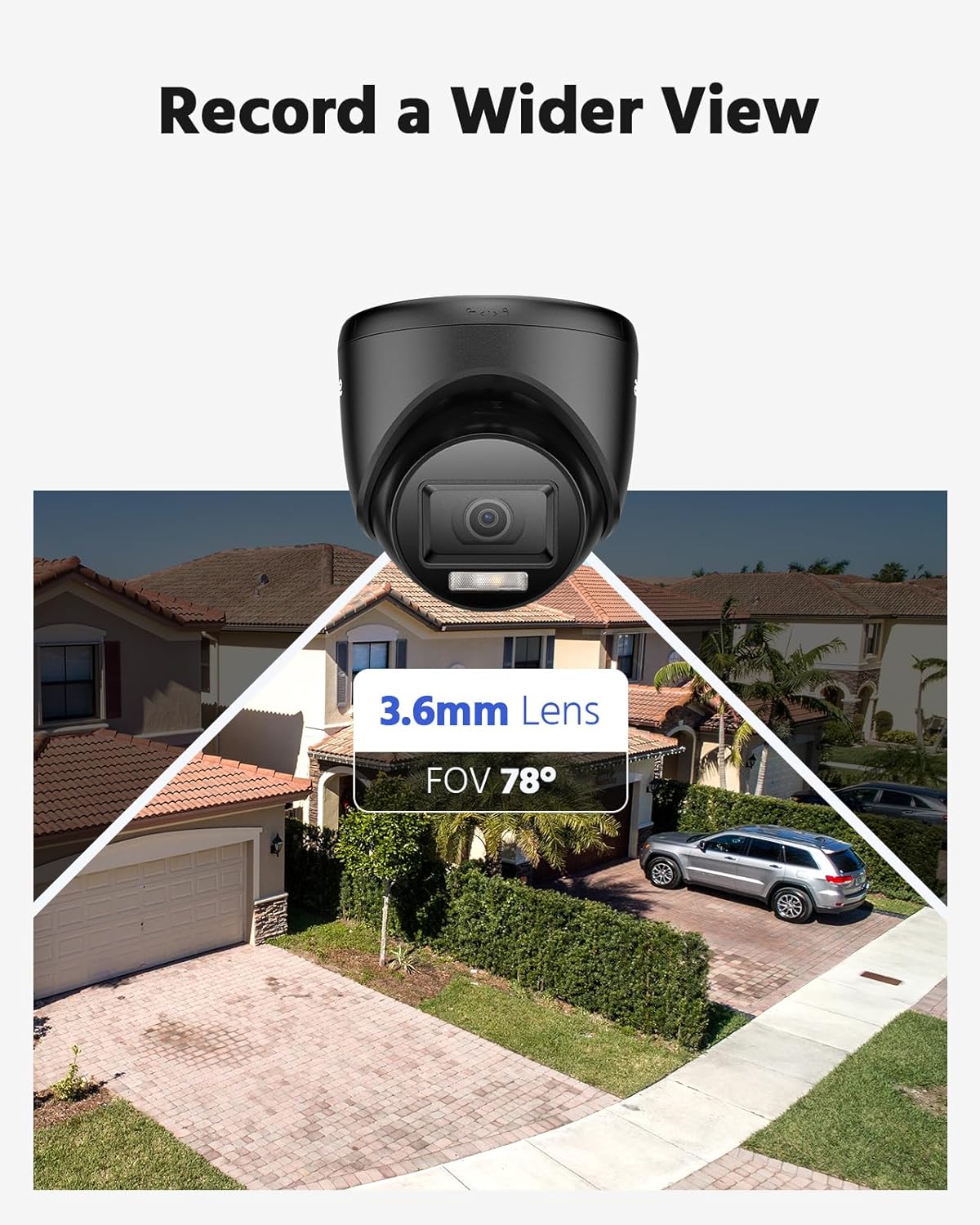 ANNKE 4-Packed 1080P HD-TVI CCTV Security Surveillance Camera Kit with IP67 Weatherproof, Smart Color Night Vision with 3.6mm Lens