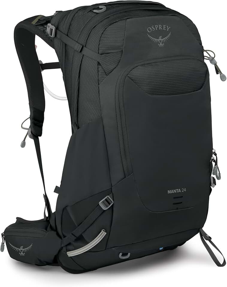 Osprey Manta Men's Hiking Backpack with Hydraulics Reservoir - Hydration Pack with Water Bladder Bluesign