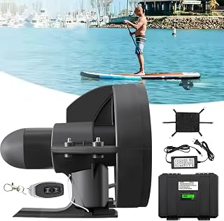 Motor De Arrastre Para Kayak De 288Wh, Motor Para Tabla De Paddle Surf, Con Controlador Y Batería De Gran Capacidad De 20Ah, 1,5 Horas De Autonomía, 4-5Km/H, Apto Para Kayaks Y Tablas De Paddle Surf