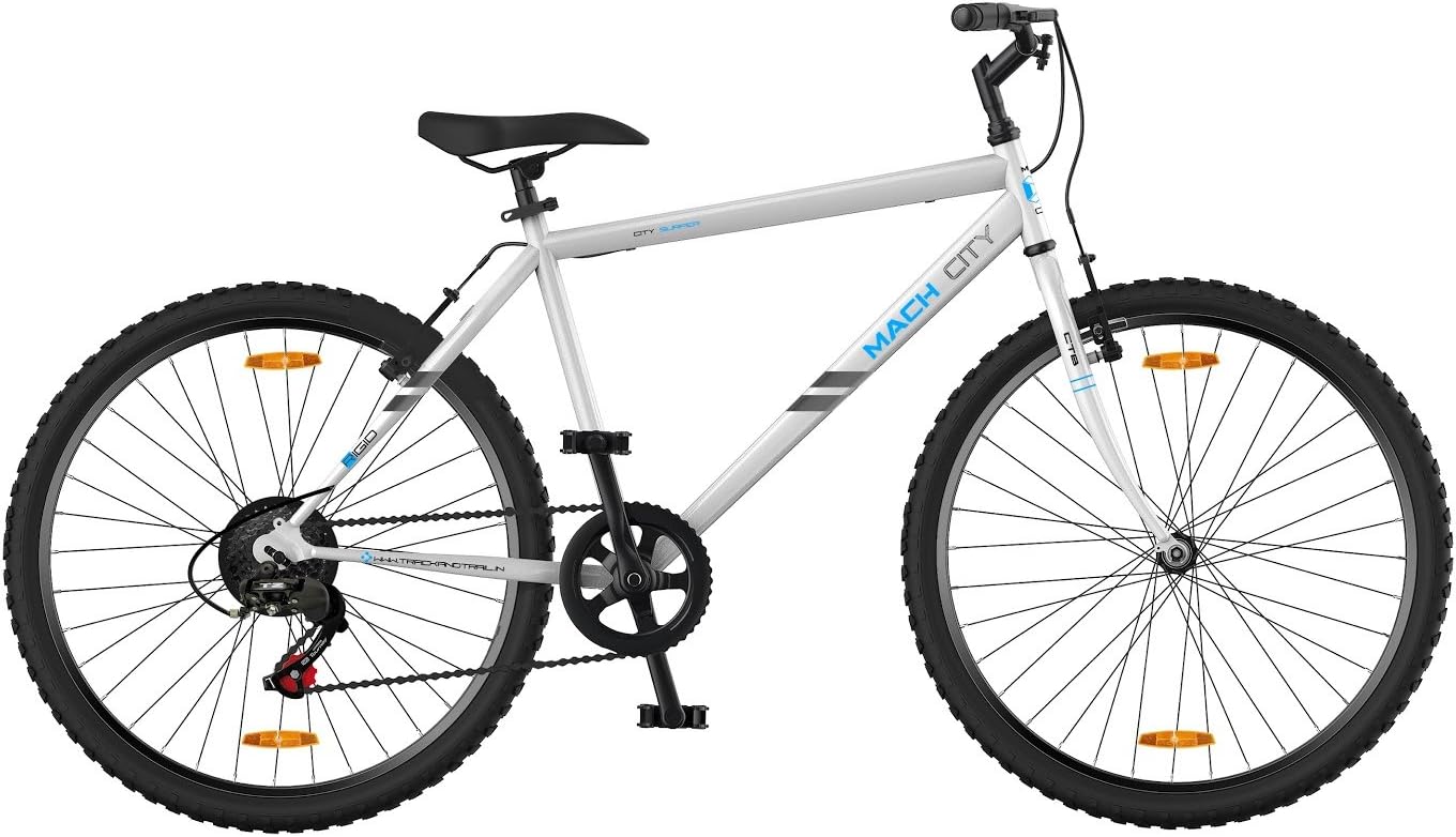 Mach City I Bike 2017 26T 7 Speed Adult Cycle(Ivory White)