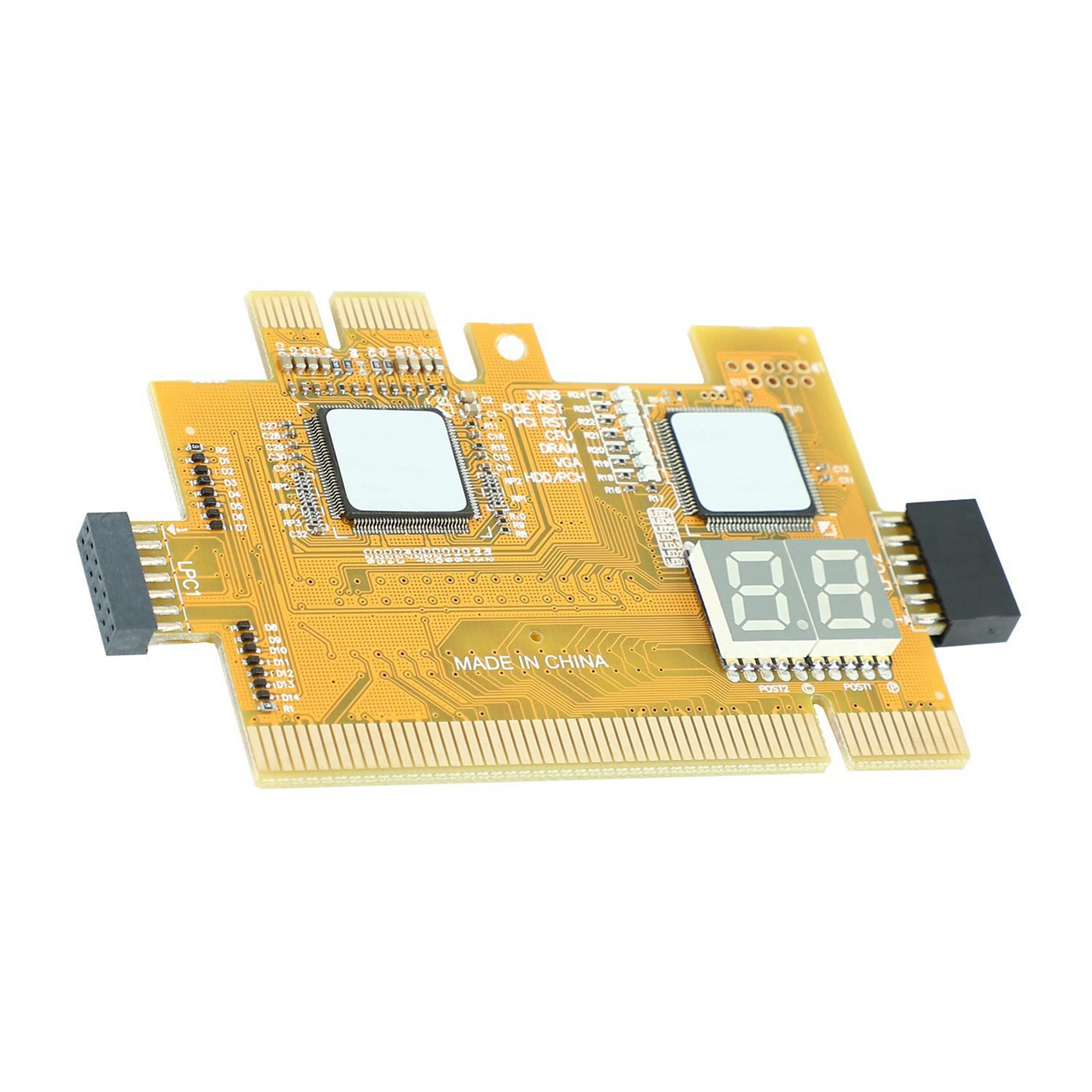 2X NarzęDzie do Wykrywania PCI-E LPC Wielofunkcyjna Karta Diagnostyczna Laptop Desktop Akcesoria Testowe Post WskaźNik LED Analizator Debugowania PłYty GłóWnej Komputera