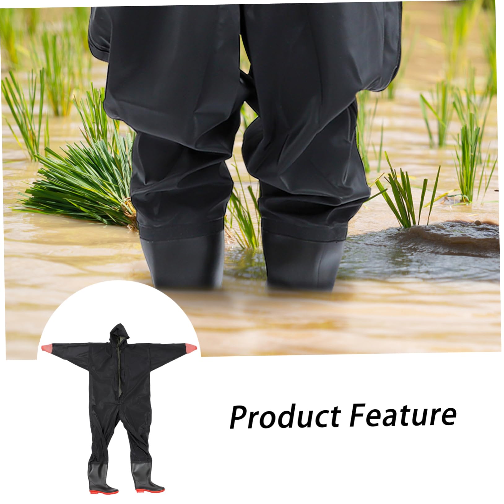 INOOMP Pantalones De Pesca Conjunto De Pesca Botas De Neopreno Ropa De Pesca para Hombres Ave Zancuda De Pecho Monos De Pesca Ave Zancuda De Pecho Botas con Botas Botas De Pesca De PVC