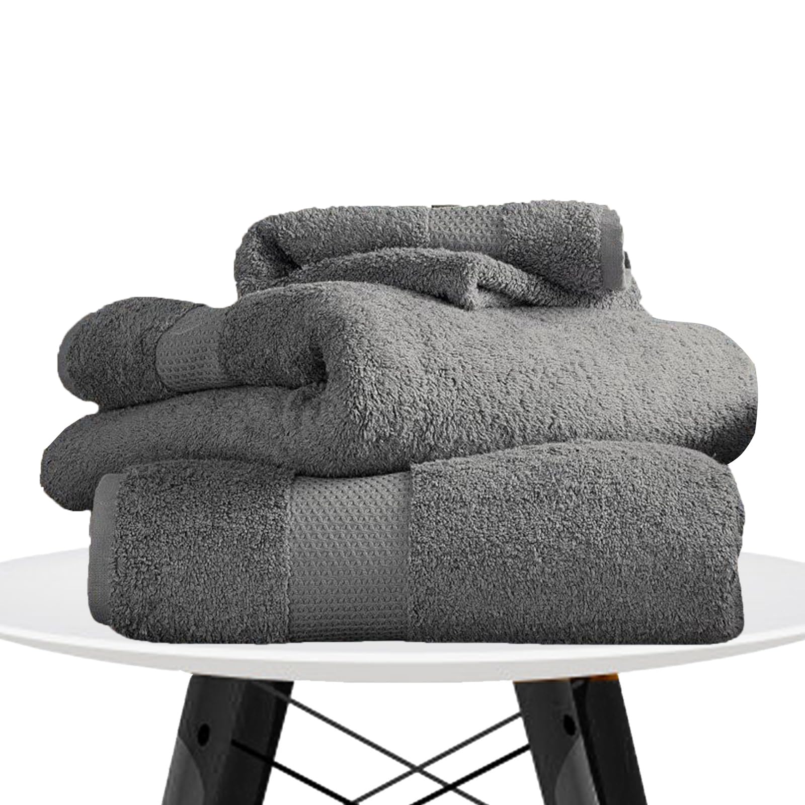Lions Towels - Premium Bath Sheets 2 Pack - 90x140cm, 100% Egyptian Cotton, Ultra Soft and Highly Absorbent, Extra Large Bath Sheet for Bathroom, Hotel Quality, Charcoal