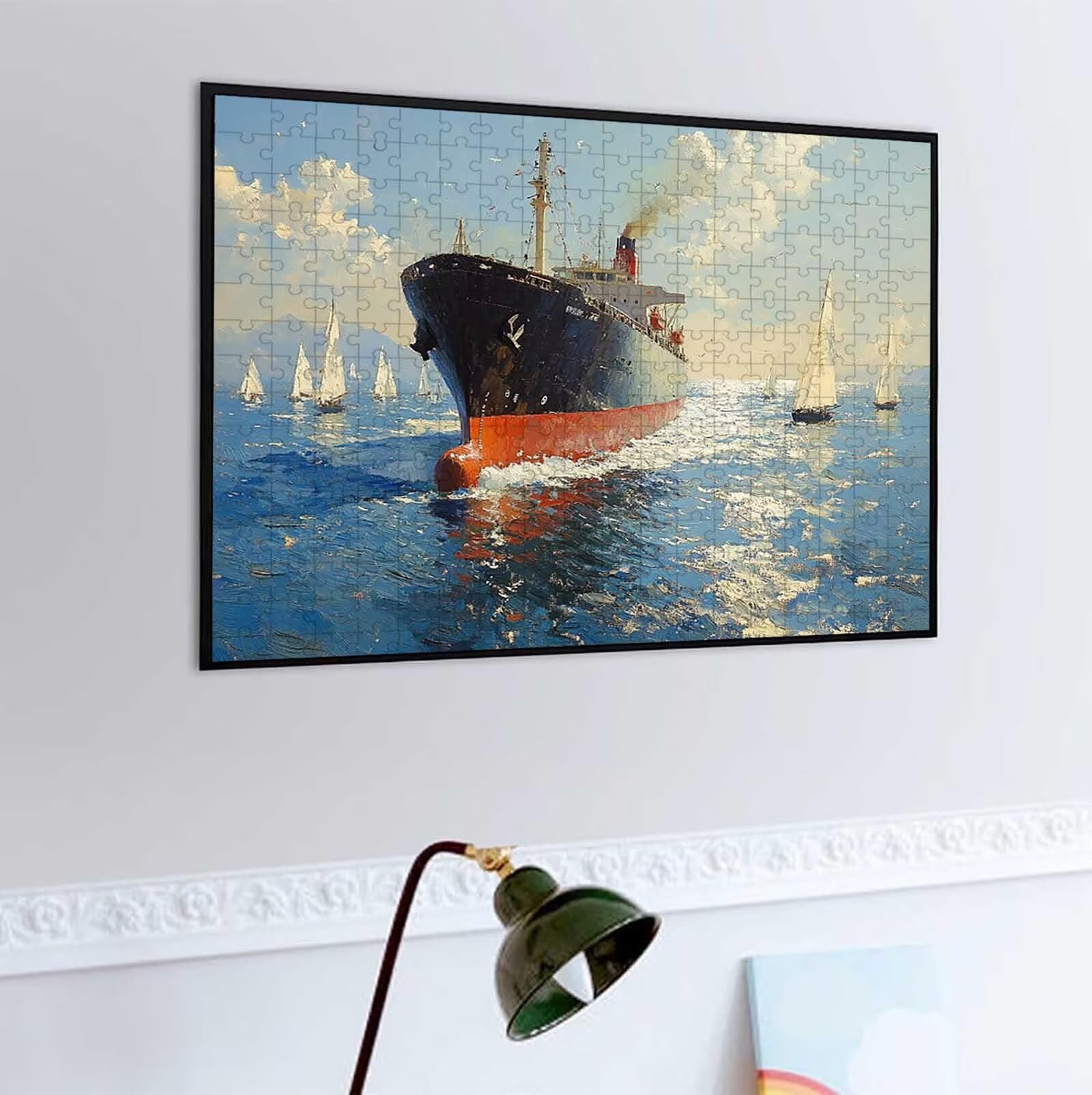 1500 Pezzi di Puzzle, aereo blu 1500 Pezzi di Puzzle per Adulti, Regalo Anniversario, Regalo Natale, Decorazione Della Casa, Prevenzione Della Degenerazione Cerebrale Negli Anziani PjY1030 M-4