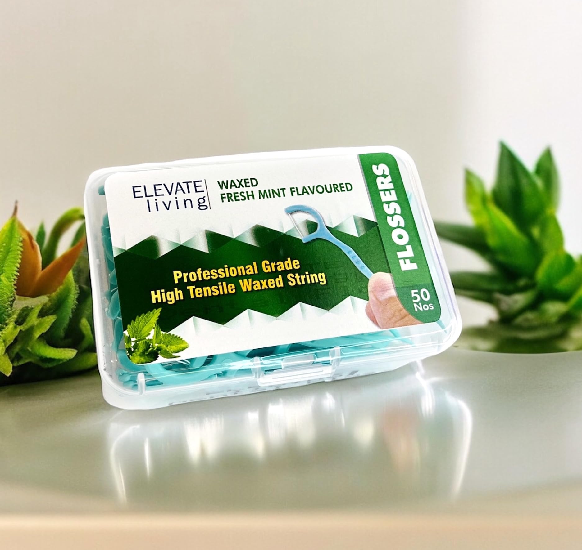 Dental floss picks with waxed and mint flavoured string, professional grade toothpicks for teeth cleaning: ELEVATEliving teeth flossers (B0D841M7WT) Amazon Price History, Amazon Price Tracker