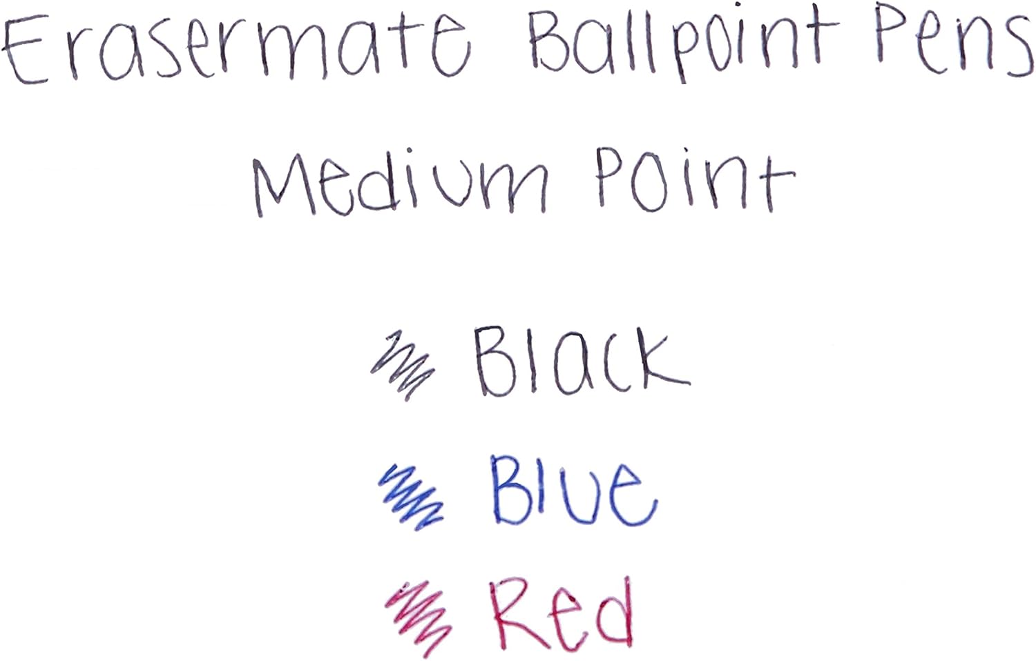 Paper Mate® EraserMate® Pens, Medium Point, 1.0 mm, Blue Barrel, Blue Ink, Pack Of 5 image 4