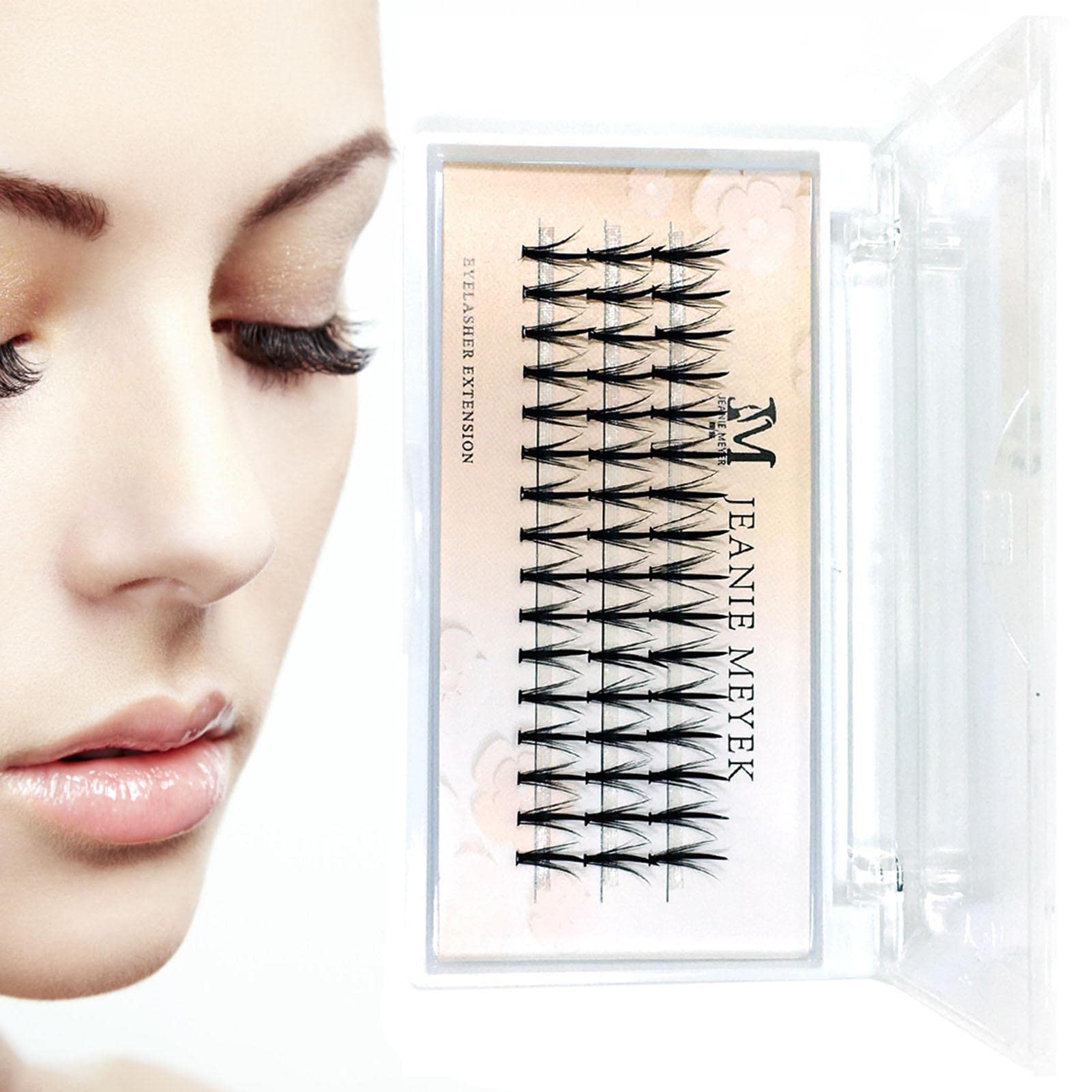 Individual Lash Extensions,Lash Clusters Extension Middle Thick | Soft False Eyelashes Lash Clusters for Beginners, Professionals, Makeup Salon, Domestic Use (Color : 10mm)