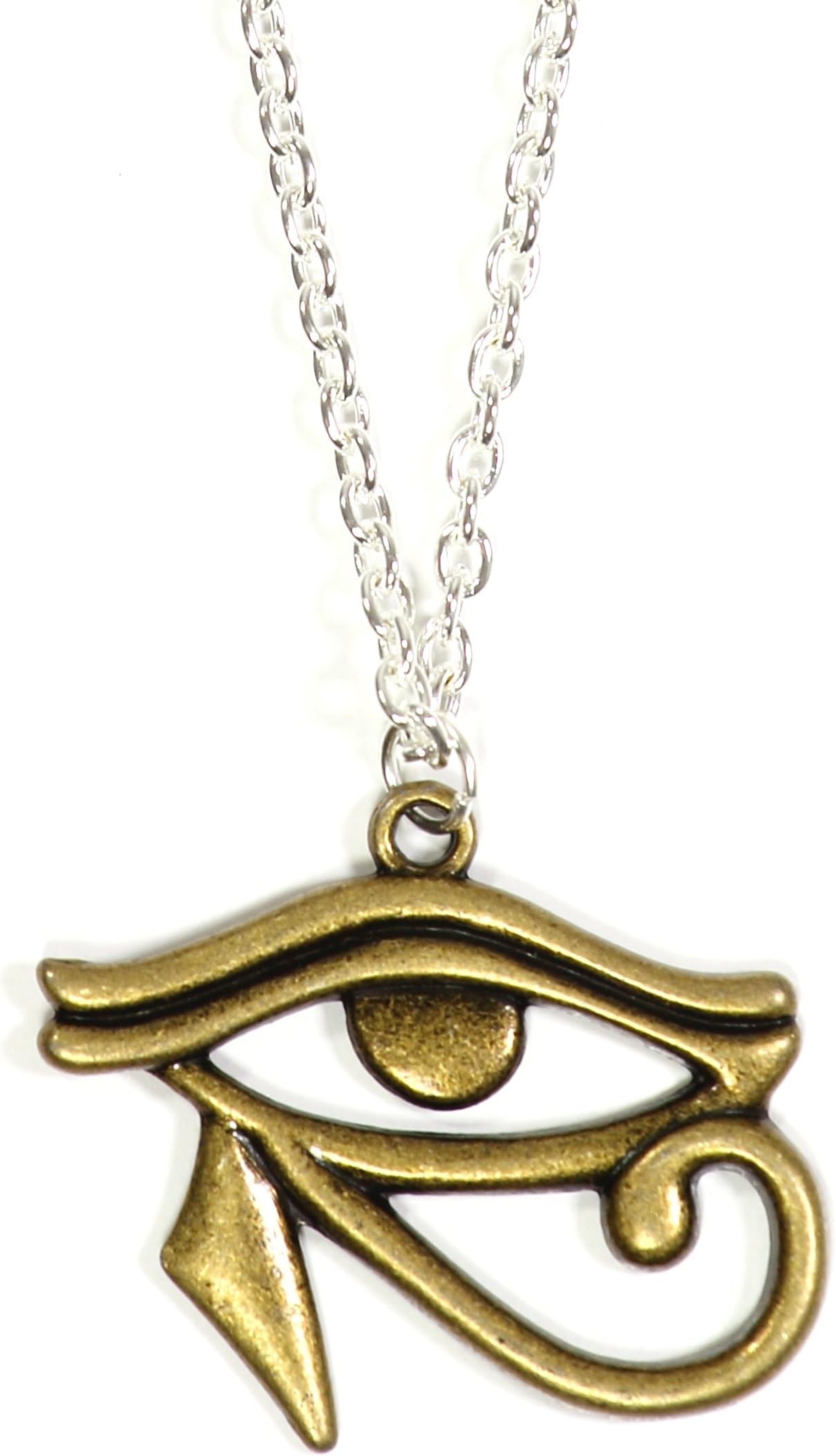 Magic Metal Eye of Horus Necklace Egyptian Eyeball Egypt Pharaoh Ra Royal Statement Pendant NP01 Fashion Jewelry