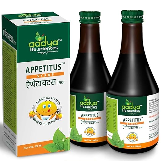 Buy Aadya Life Sciences LLP Appetitus Syrup 200 ml Appetizer for