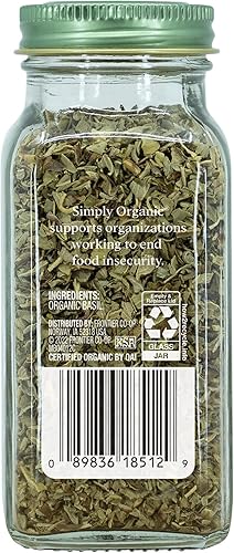 Miniatura 2 de Simply Organic Hoja de albahaca dulce, cortada y tamizada, orgánica certificada | 0.54 onzas | Paquete de 2 | Ocimum basilicum