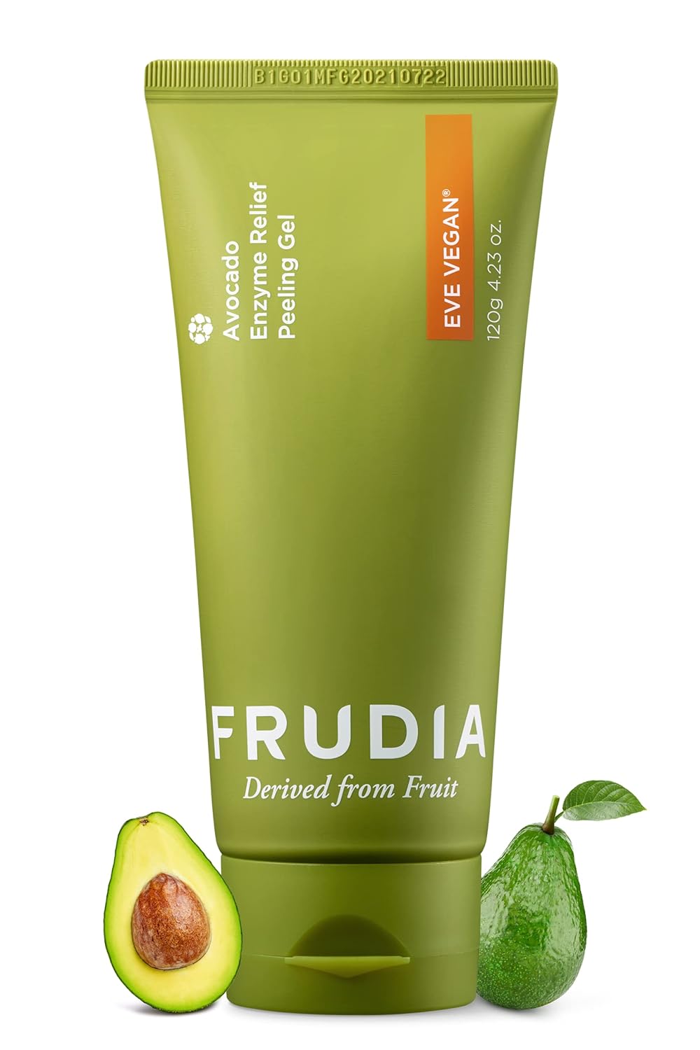 WELCOS FRUDIA Avocado Enzyme Relief Peeling Gel Korean Skin Care Facial Moisturizer Skin Peel Face Exfoliant Self Care Hydrating Skin Exfoliator Face Peel w/Cellulose & Avocado for Dry Skin 4.23 oz