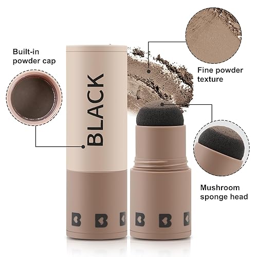 Miniatura 17 de Boobeen Barra de polvo de línea capilar para retoque de raíces y sombra de cabello, relleno de línea capilar impermeable para cubrir el cabello