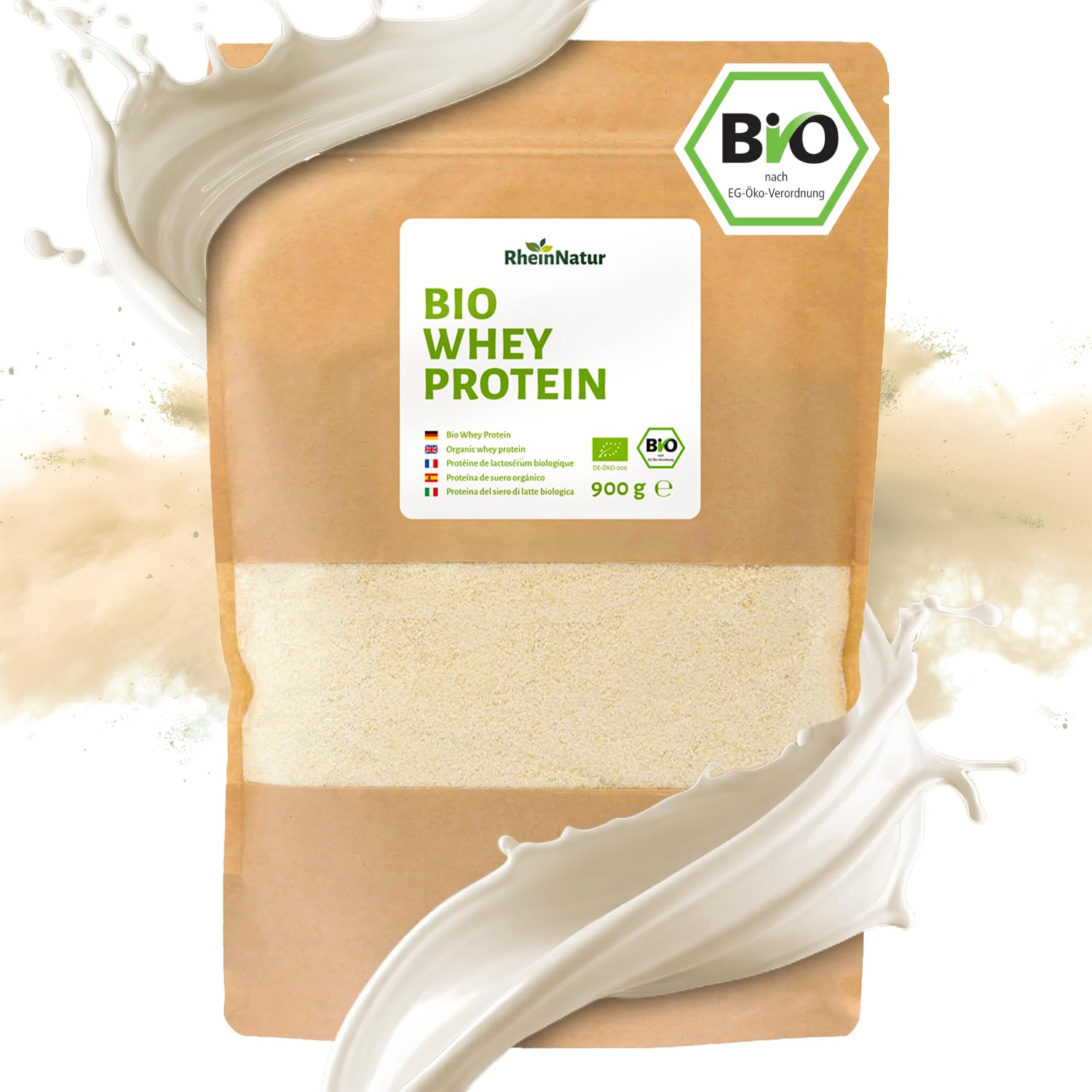 BIO Whey Protein Powder 900g - Poudre de protein naturelle et insipide pour le développement…