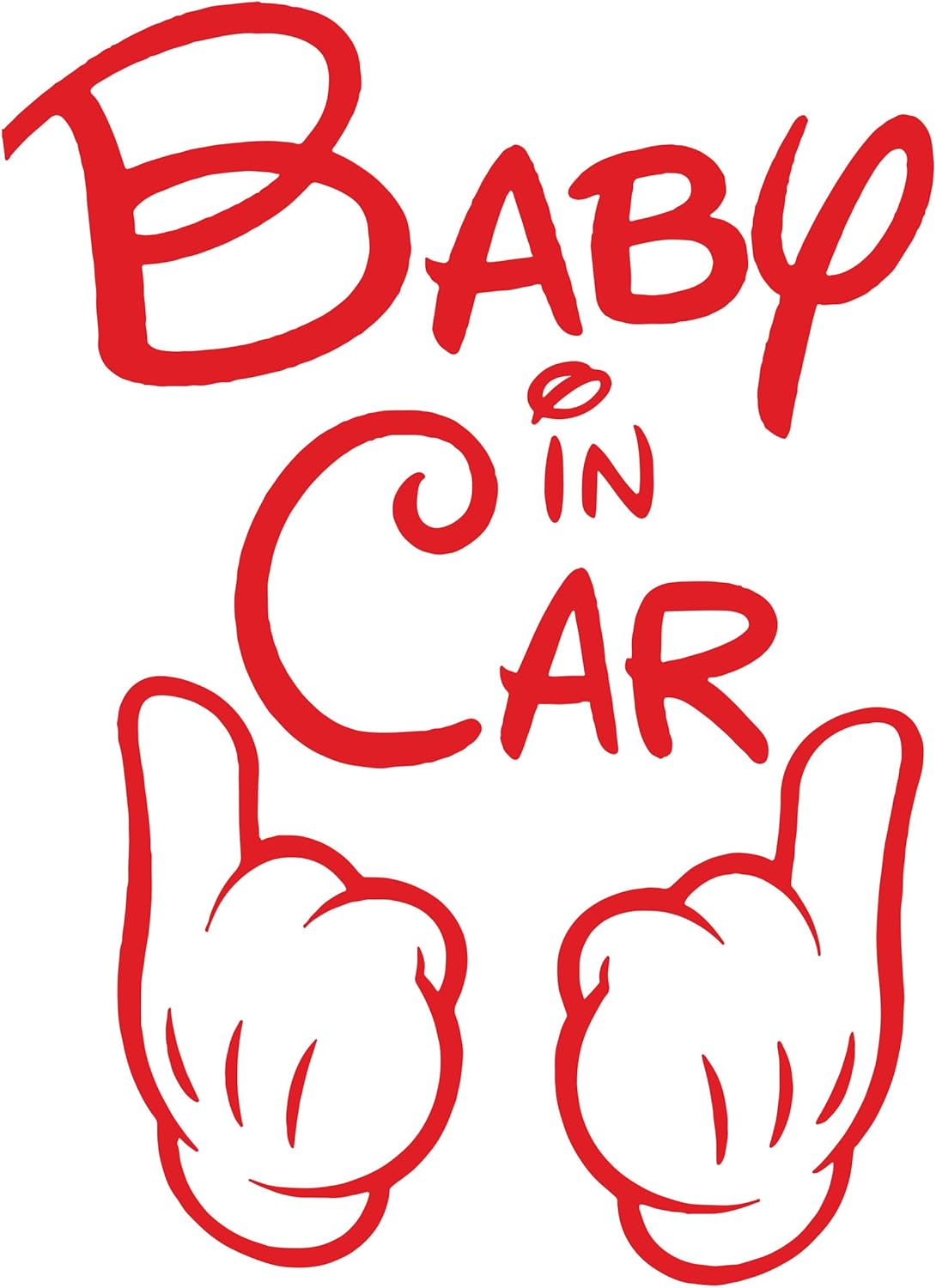 Amazon Co Jp 全16色 人気 ベイビー イン カー ステッカー Baby In Car Sticker 車用 シール Vinyl Decal バイナル デカール ステッカー Hands 1 スカイブルー 並行輸入品 ベビー マタニティ