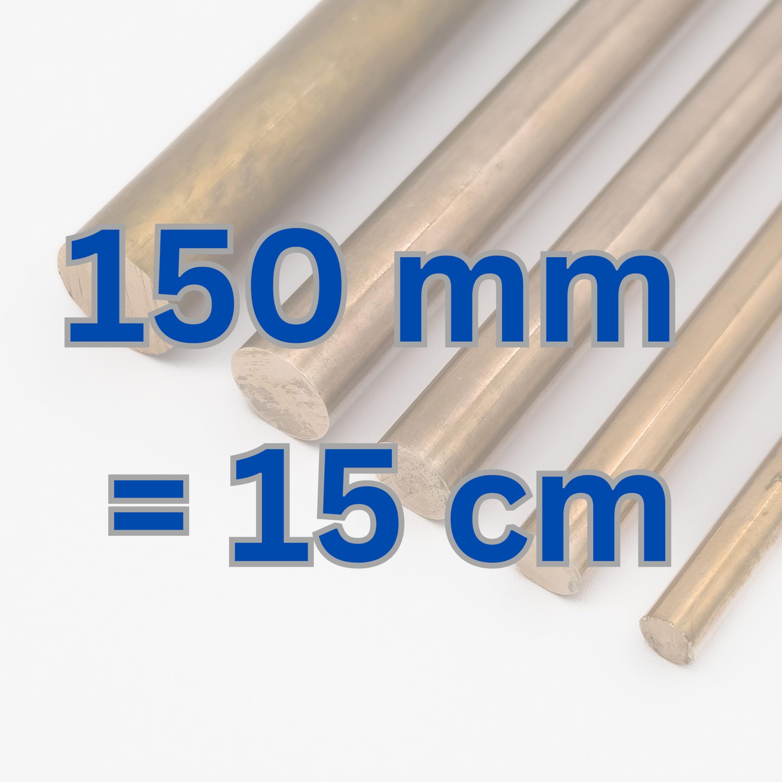 Barres rondes en bronze CuSn8 Diamètre 3-30 mm, longueur 50-2000 mm Alliage CW453K Matériau plein Profil rond Tige Anodes (longueur : 150 mm = 15 cm, Ø 20 mm)