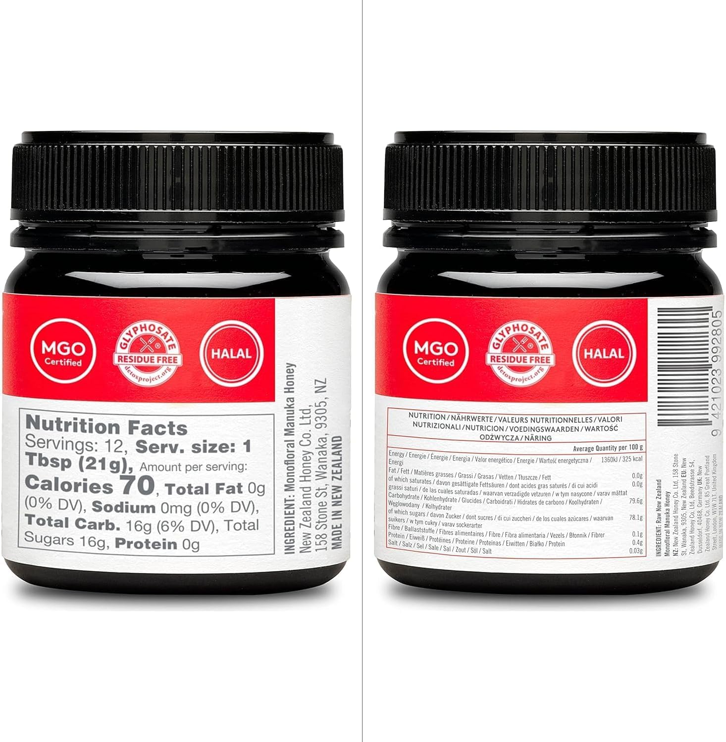 New Zealand Honey Co. Naturalny miód Manuka UMF 15+ / MGO 514+ | 250g