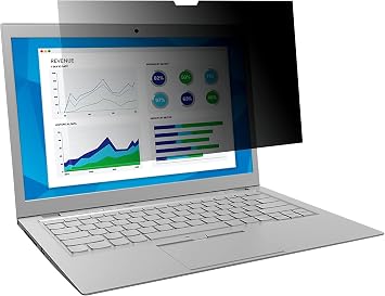 3M Privacy Filters Touch Privacy Filter for 13.3" Widescreen Laptop with COMPLY Attachment System TF133W9B,Black