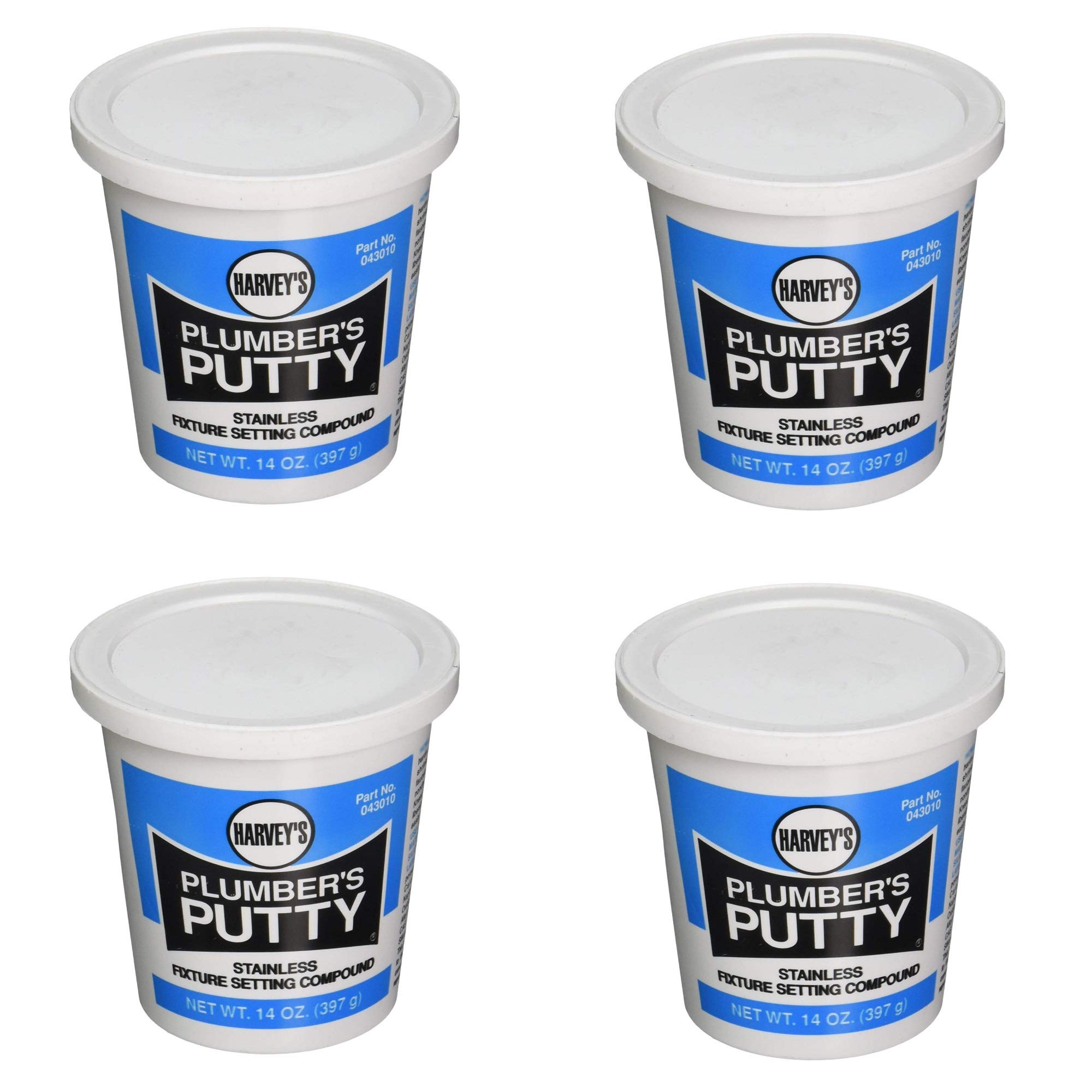 WM Harvey 043010 43010 Putty, 14 oz, Off-White, 4 Pack