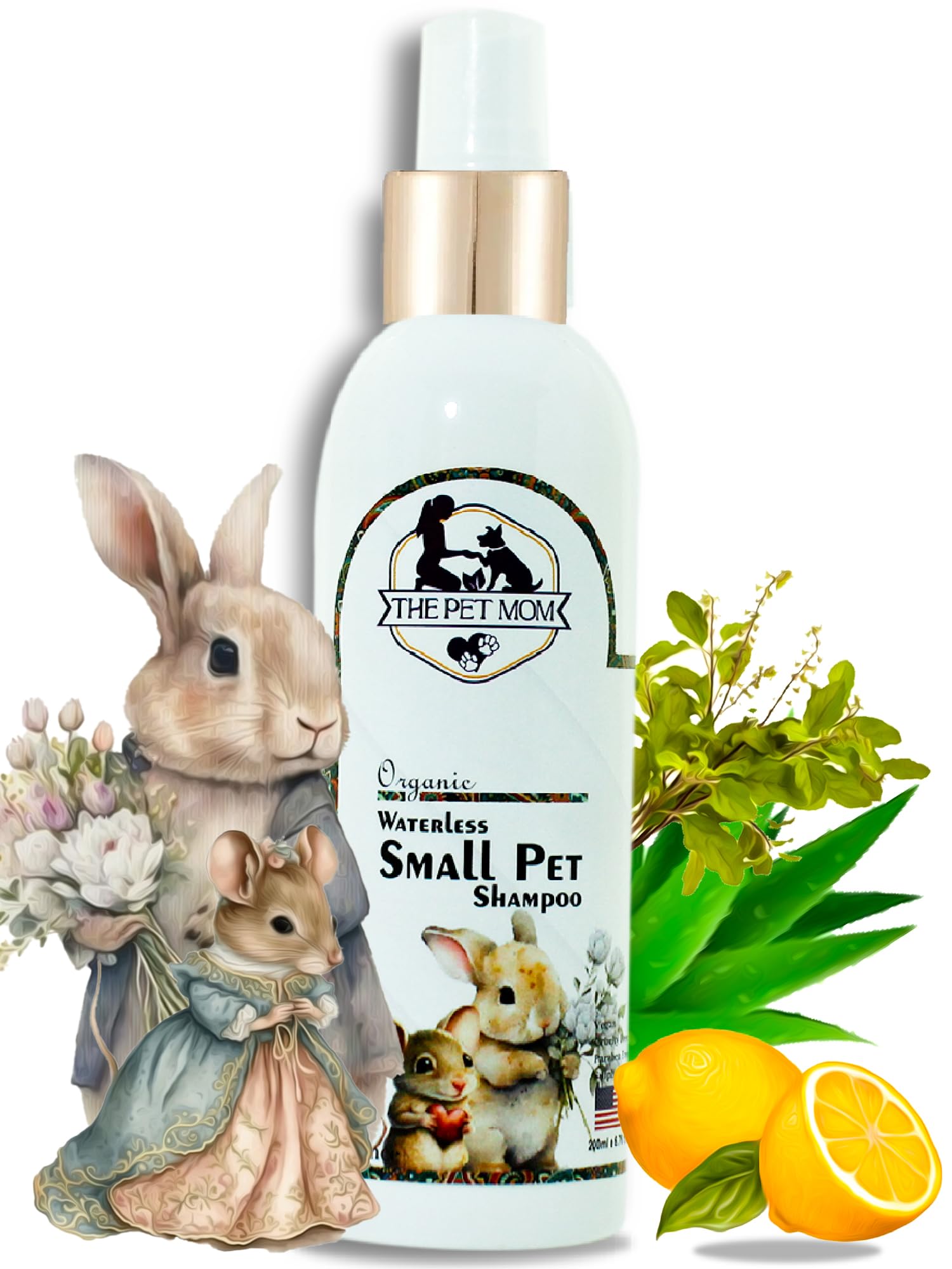 The Pet Mom Organic Waterless Dry Bath Small Pet Shampoo Spray | Fresh Fragrance, Cleanse, Conditioned, Soft & Smooth Coat | Easy to Use Rabbit Shampoo for All Small Pet Breed –200Ml (B0CH5595SJ) Amazon Price History, Amazon Price Tracker