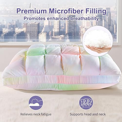 Miniatura 2 de Almohadas suaves para dormir, almohadas de cama de apoyo, almohada alternativa de plumón esponjoso, almohadas de gel de hotel de lujo para dormir de