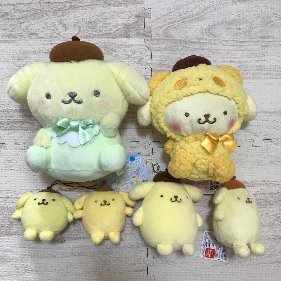 Amazon.co.jp: ポムポムプリン ぬいぐるみ マスコット キーホルダー 