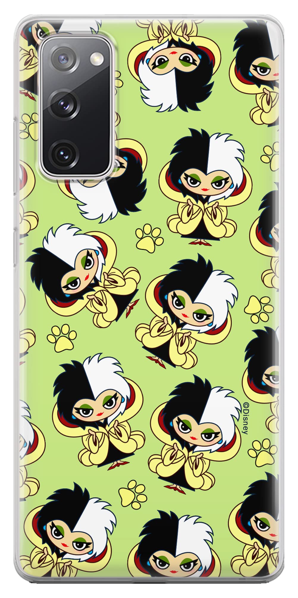 ERT GROUP mobile phone case for Samsung S20 FE / S20 FE 5G original and officially Licensed Disney pattern Cruella 007 optimally adapted to the shape of the mobile phone, case made of TPU