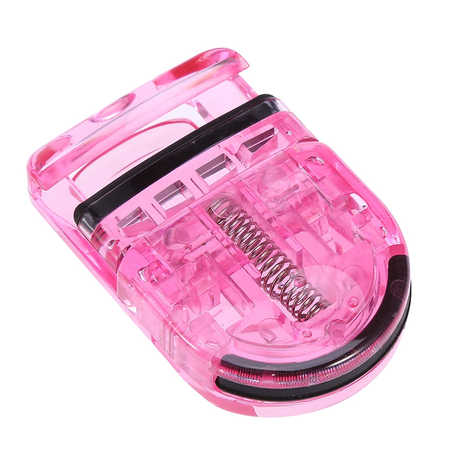 Jurupi Mini Clamp/Holder per Bigodino per Ciglia Portatile con Calittini Ciglia in Gomma Clamp/Holder Cosmetici di Cosmetica Rosa (Rosa)