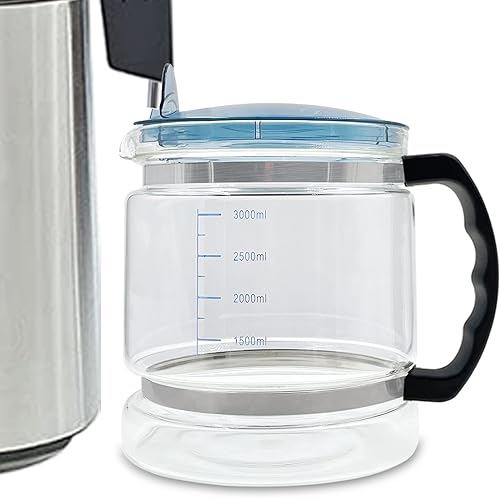 Shurex Jarra de vidrio de 1 galón4L para destilador de encimera, contenedor de agua de botella de colección de repuesto para Megahome, CO-Z, VEVOR,