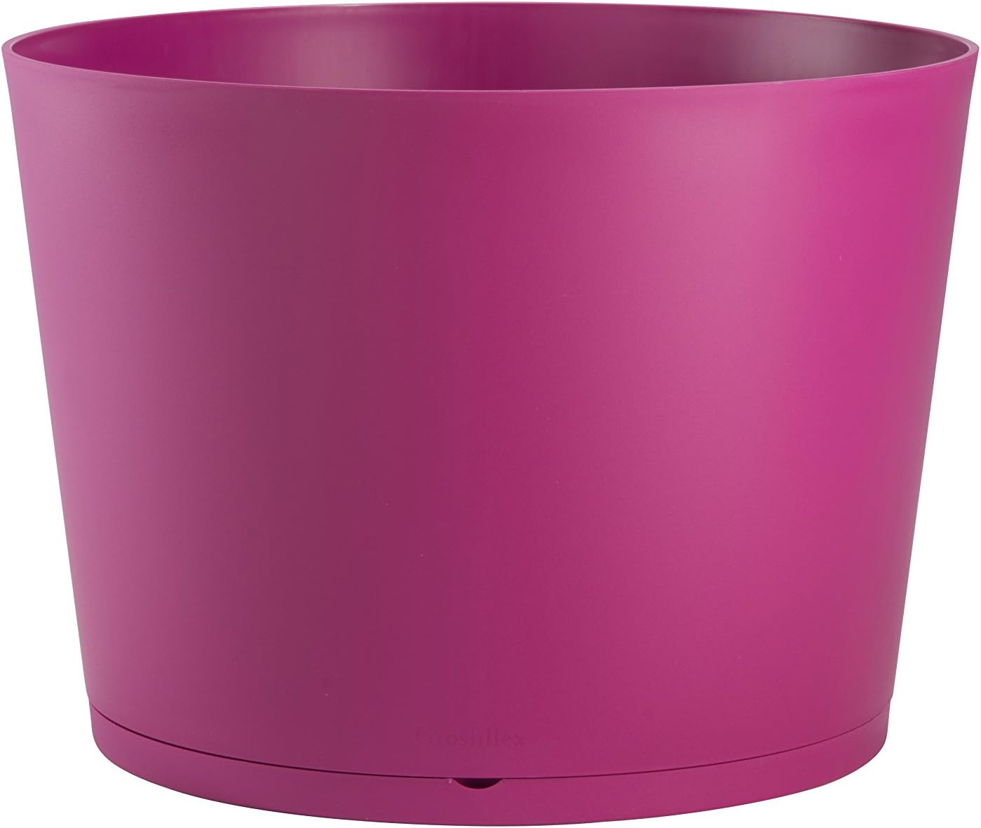 Grosfillex Tokyo Plant Pot Diameter 50 cm, PVC, Fuchsia, 47,5 x 47,5 x 33,3 cm