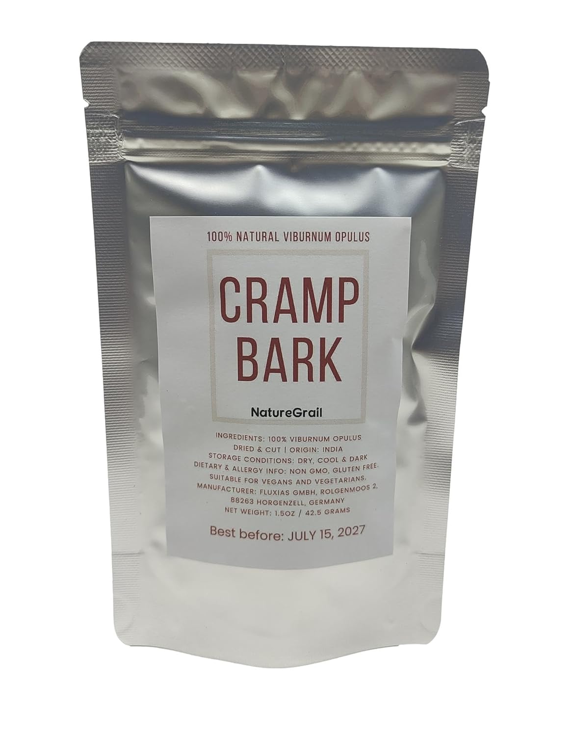 Cramp Bark, Made from 100% Viburnum Opulus Bark, Cut & Dried - Net weight: 1.5oz/42.5g. Other Common Names Include Water Elder, Snowball Tree, Common Snowball and European Cranberrybush. - Image 4
