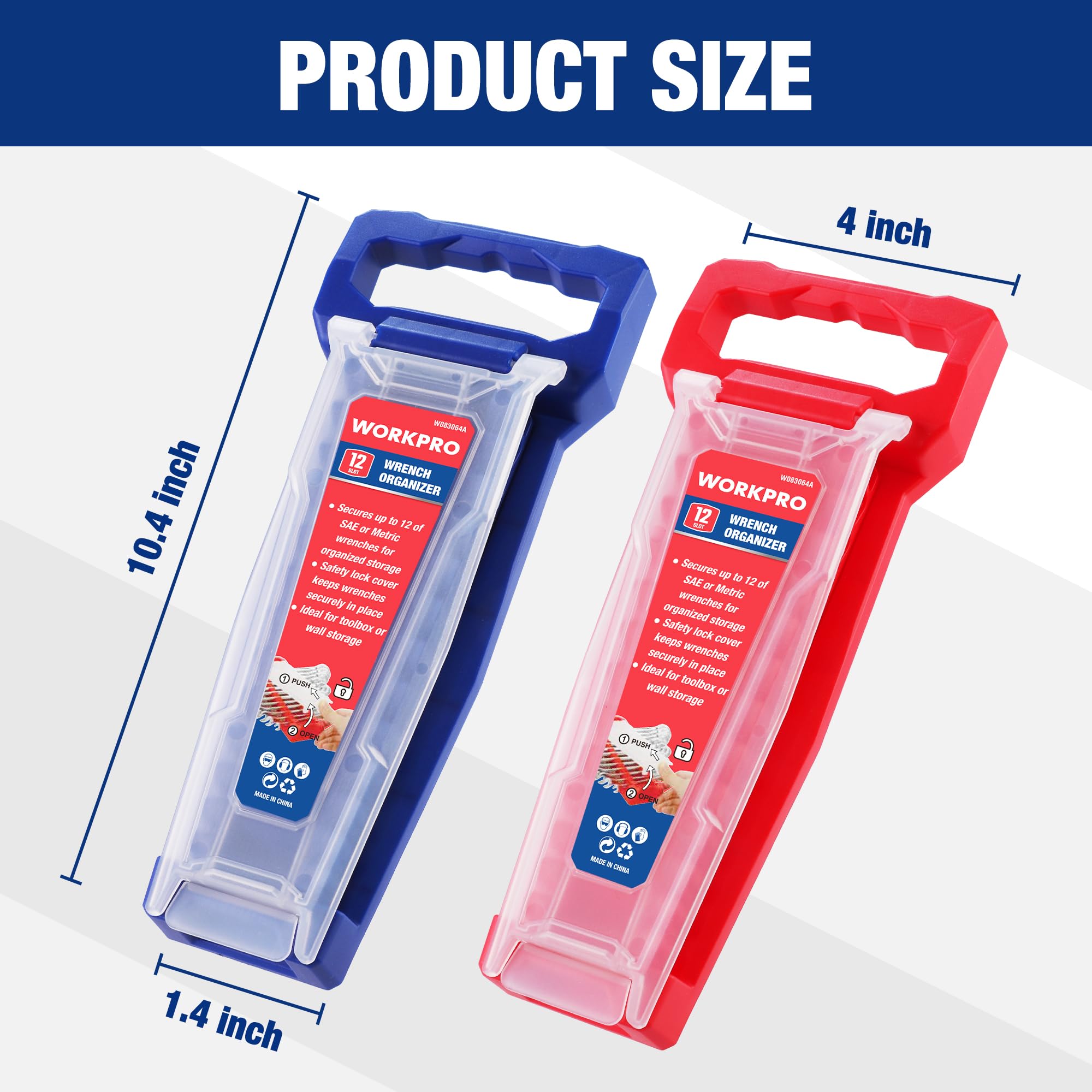 Amazon.com: WORKPRO 2-Piece Wrench Organizer, 24-Slot Wrench