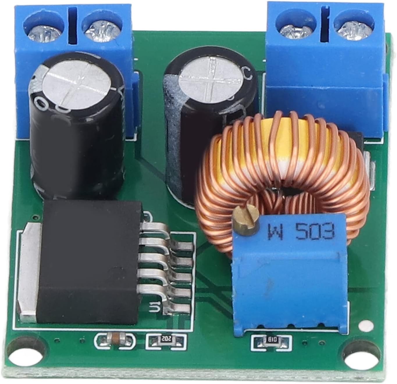 DC Adjustable Boost Module, Regulate DC Converter Board 90% Full Load Efficiency 80W 3V 5V 19V for Industrial Use