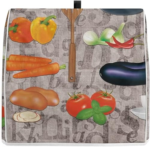 Miniatura 3 de Cubierta para licuadora, accesorios para mezclador de cocina con estampado de piña amarilla para 6-8 cuartos de galón, lavable a máquina, piezas de