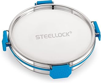 STEELLOCK PRO Stainless Steel Container/Dabba with Steel Lid Airtight for Food Storage, Easy to Carry, Leak Proof and Stackable (SLP-150/750 ML).
