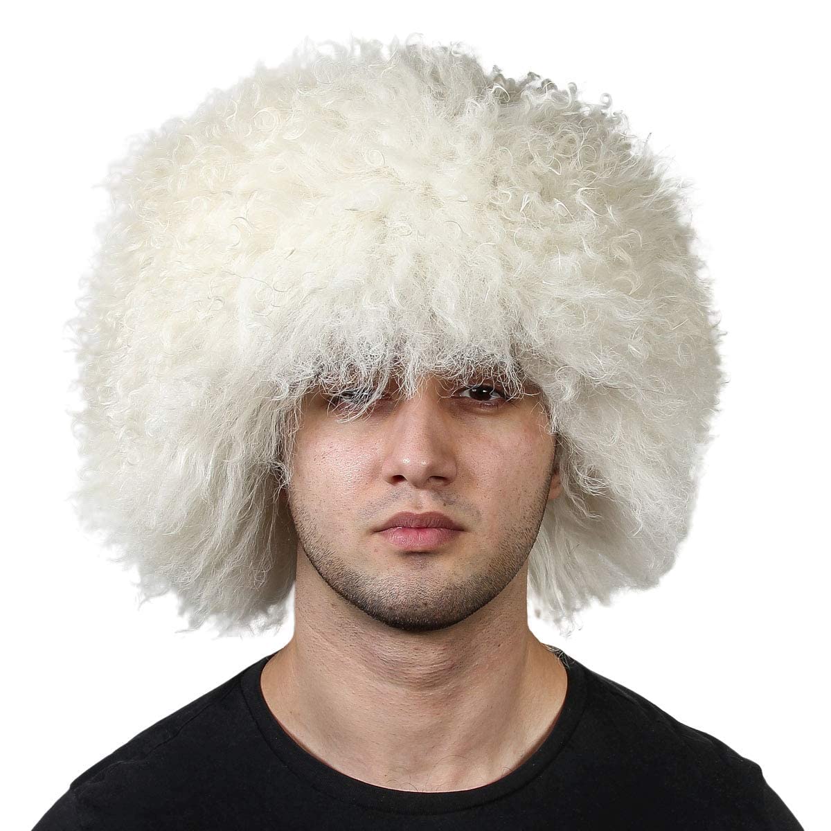 UFC-MMA Khabib Nurmagomedov Tibetan Fur Mongolian Sheepskin Hat Dagestan Russian Papakha Cossack Hat Caucasus Astrskhan Hat