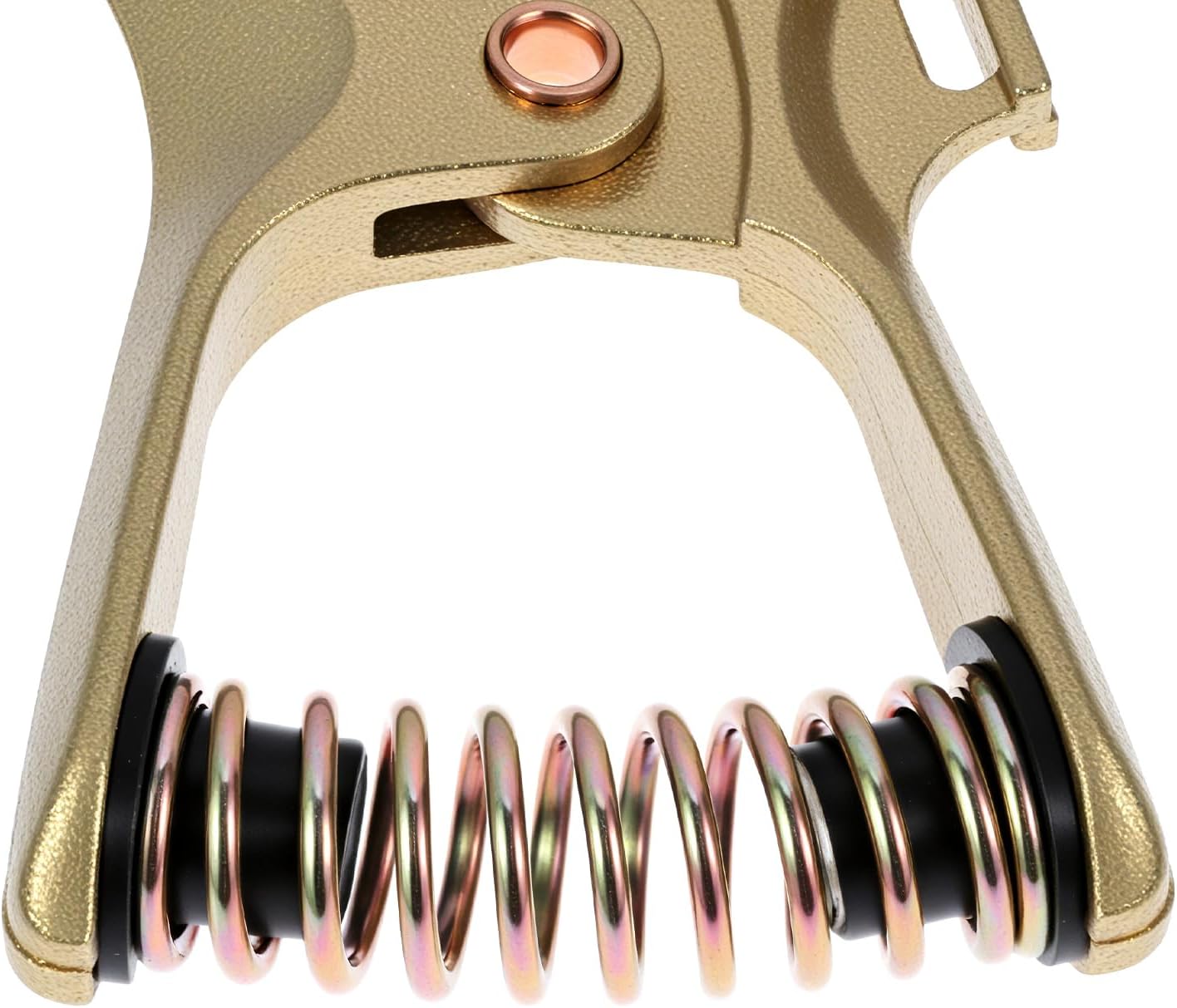 QWORK 300 Amp T-Style Welding Ground Clamp, Brass, 7-Inch Length with 1-3/4-Inch Jaw Opening, Earth Clamp For Welding Applications
