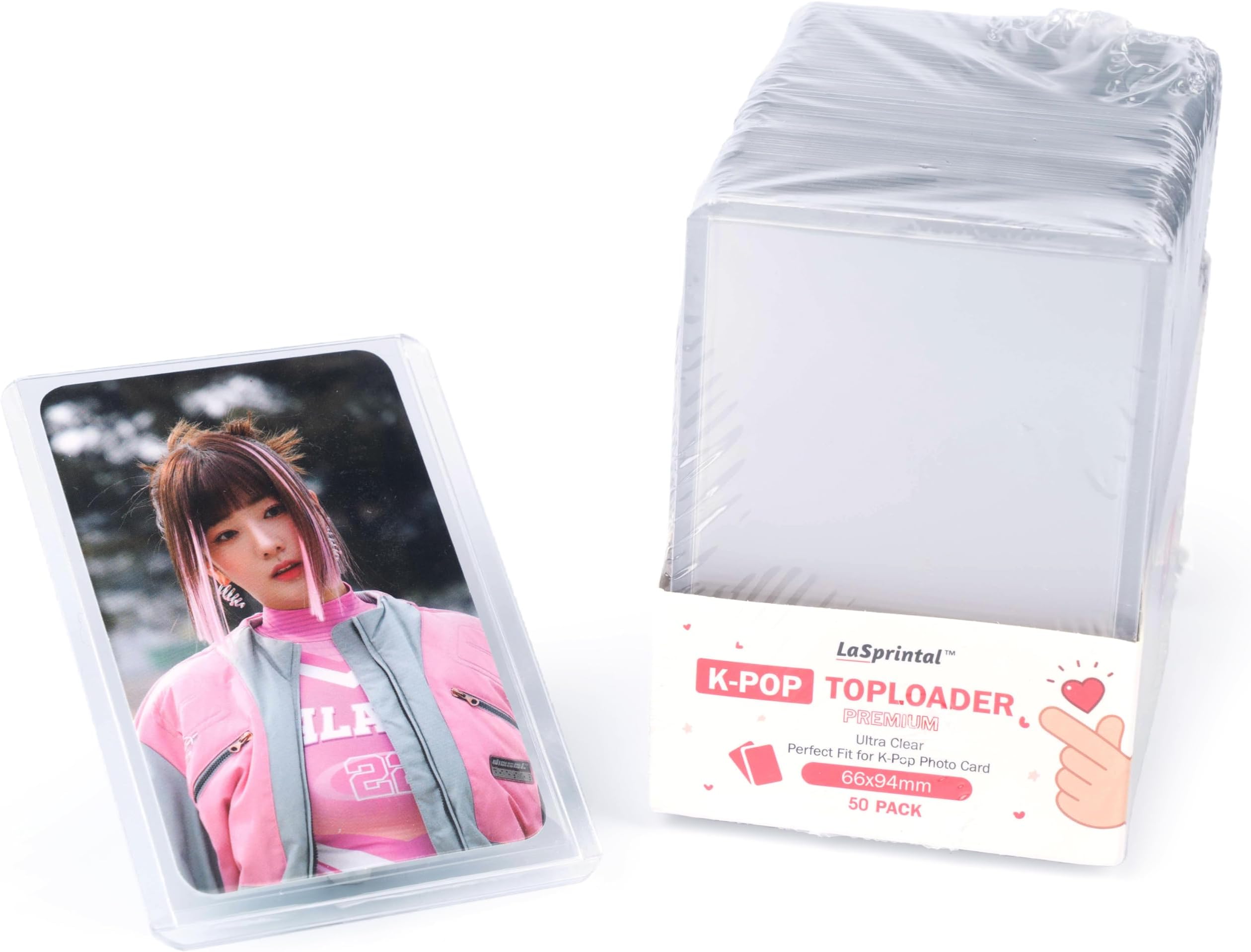 50pcs Premium Top Loaders 2.6 x 3.7 inch for Kpop Card Sleeves,K-pop Photocards