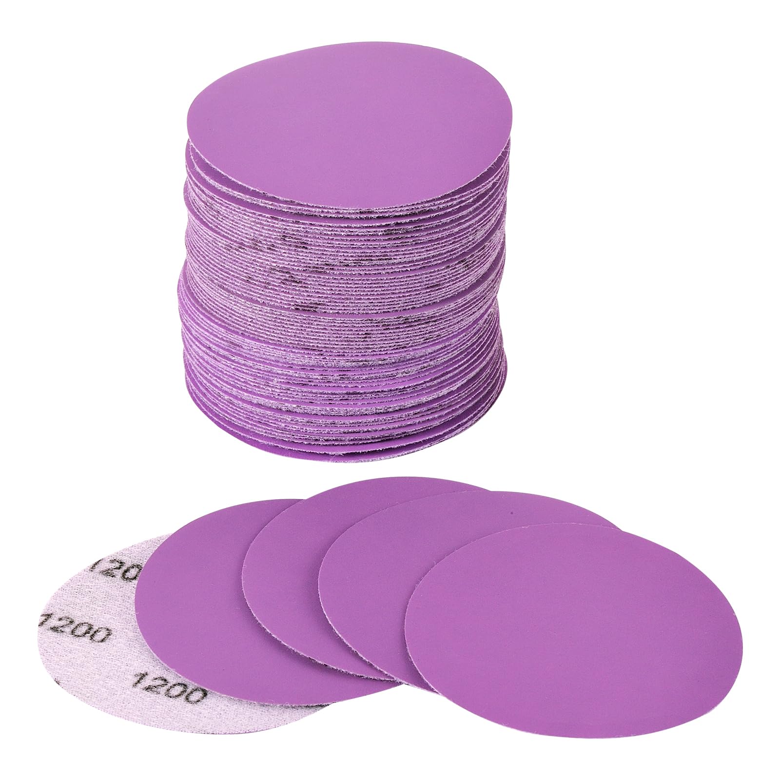 Arilier 3 Inch Sanding Disc 40Pcs, 1200 Grit Sandpaper, Drill Sanding Attachment, Wet Dry Hook and Loop Sandpaper Discs for Random Orbital Sanders,