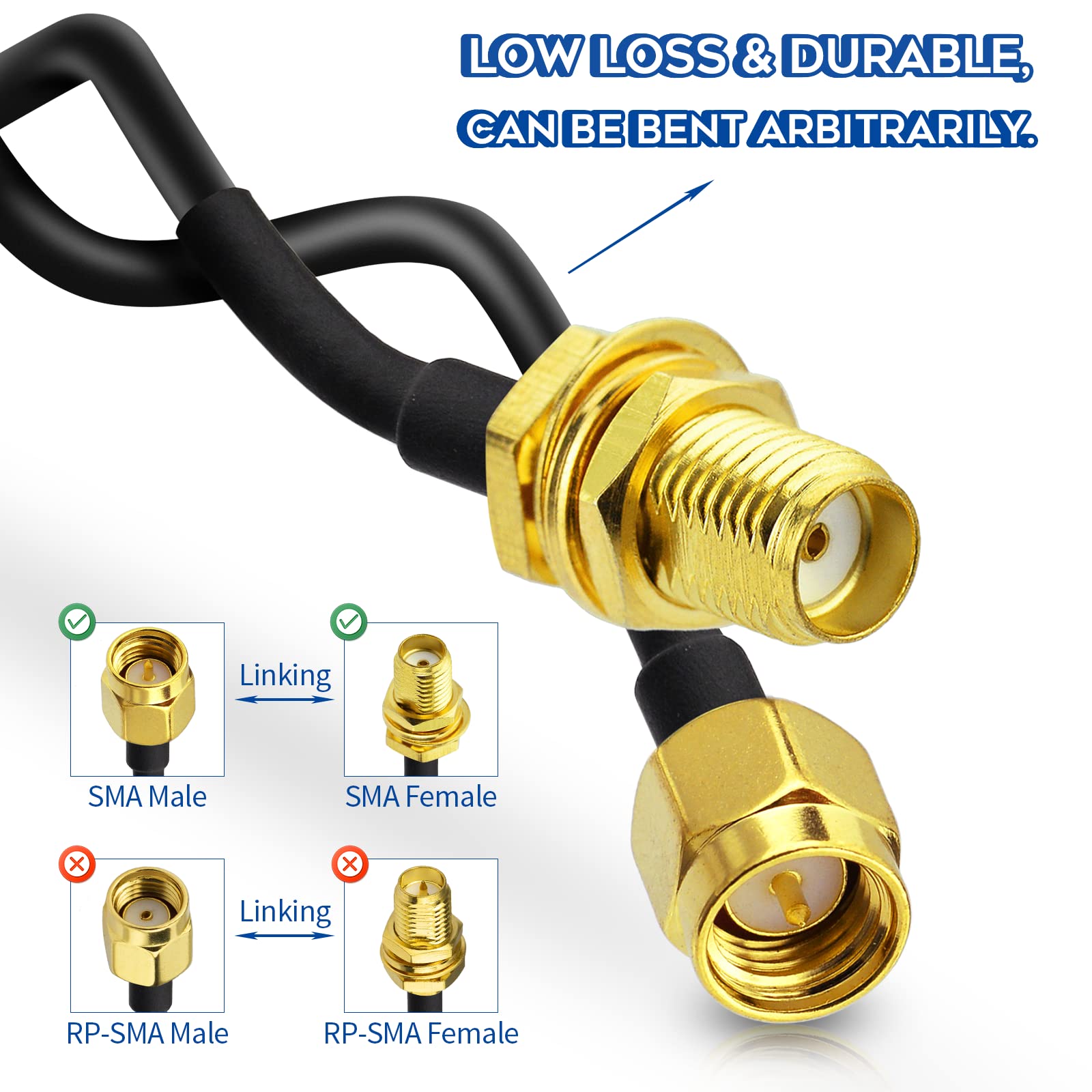 Connettore Coassiale RG213 RG8 Adattatore Connettore TNC Maschio A N Femmina - Per Cavi Coassiali RG213, RG8, RG58 Adattatore Cavo Antenna RG213 RG8 - Foto 8