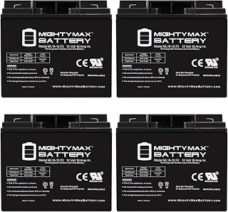Mighty Max Battery 12V 18AH F2 SLA Replacement Battery for Electric Scooter - 4 Pack