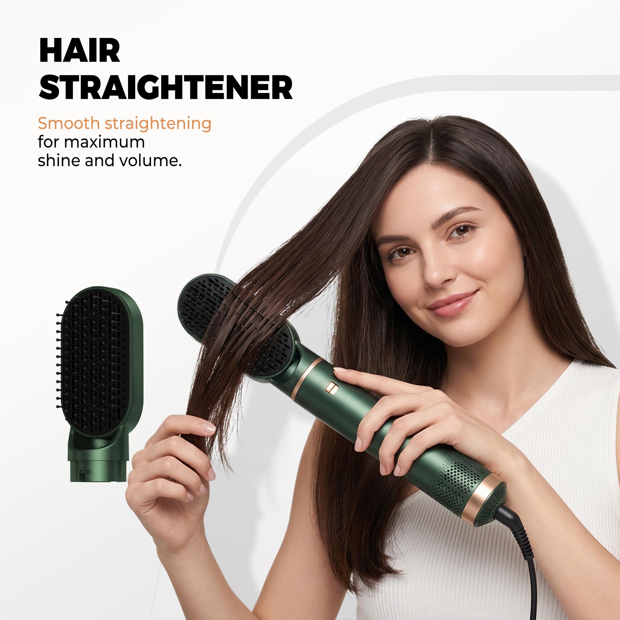 OKWRAP Haarstyler Hair Styler Set Hairstyler 5 in 1 1000W, Multistyler Haare Föhn mit Automatischer Lockenstab Hair Dryer Brush Rundbürste Föhn Haarglätter für Glätten, Trocknen, Volumen, Locken