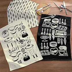 Kit 3 Panos de Prato Copa Atoalhado Cozinha Dohler Felpudo Prata (Menu)