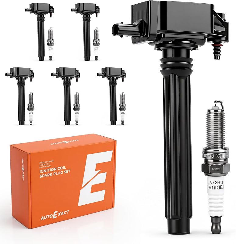 Kit de bobinas de ignição e velas de ignição de irídio autoexact para Jeep, Dodge, Chrysler e Ram 3.6L – 12 peças